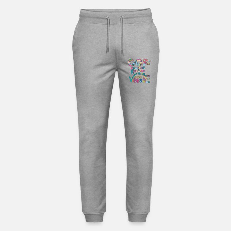 Coffee Vibes - Stanley/Stella Unisex Bio Jogginghose Mover  - Grau meliert