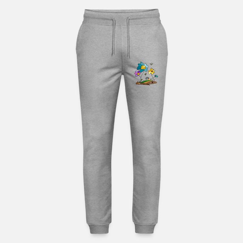 Blumen - Stanley/Stella Unisex Bio Jogginghose Mover  - Grau meliert