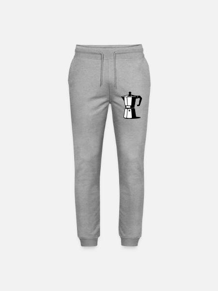 Espresso pot - Stanley/Stella Mover Unisex Organic Jogging Trousers - heather grey