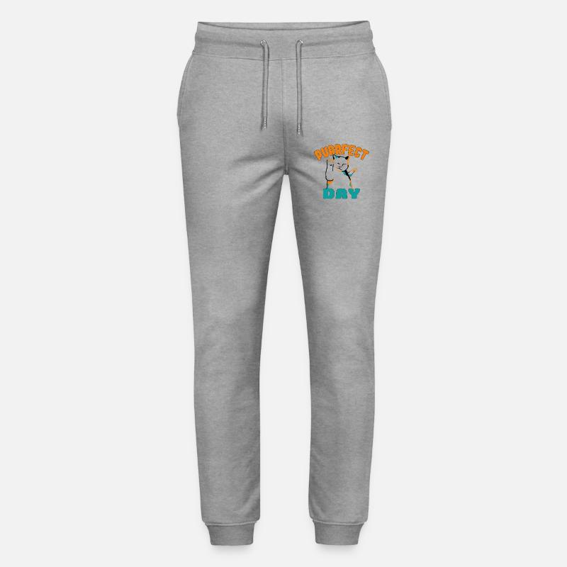 Lebendige Tänzerin Katze Kostüm - Stanley/Stella Unisex Bio Jogginghose Mover  - Grau meliert