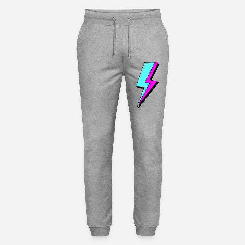 Psychedelische Neon-Beleuchtung - Stanley/Stella Unisex Bio Jogginghose Mover  - Grau meliert