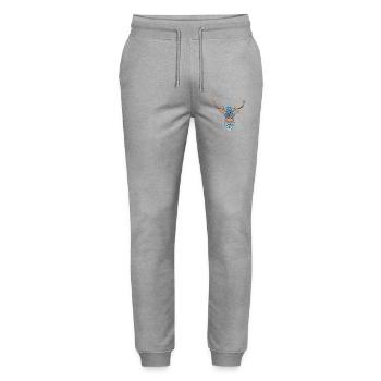 bayern_servus_hirsch9 - Stanley/Stella Unisex Bio Jogginghose Mover  - Grau meliert - Vorne - Marisol (170cm) & Nik (191cm)