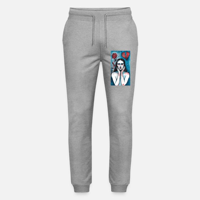 Gebrochene Liebe, trauernde dame - Stanley/Stella Unisex Bio Jogginghose Mover  - Grau meliert