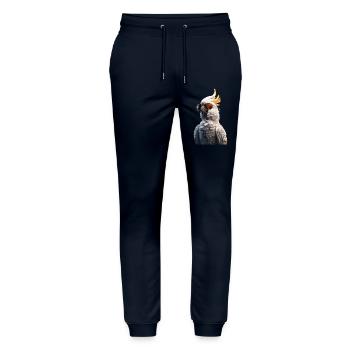 Parrot Macaw Parakeet Cockatoo Lover Parrots - Stanley/Stella Mover Unisex Organic Jogging Trousers - navy - Front - Marisol (170cm) & Nik (191cm)