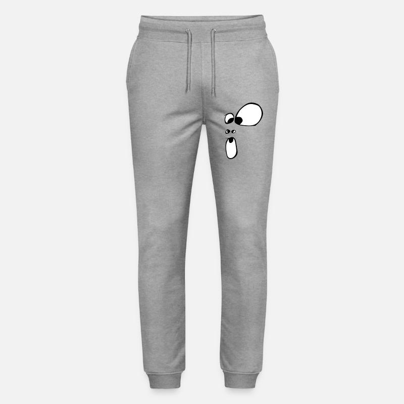 uhh! Gesicht Geist Gespenst Halloween Comic - Stanley/Stella Unisex Bio Jogginghose Mover  - Grau meliert