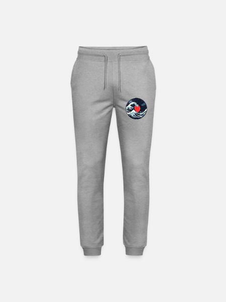 Vinyl Welle - Japanische Schallplatte - Stanley/Stella Unisex Bio Jogginghose Mover - Grau meliert