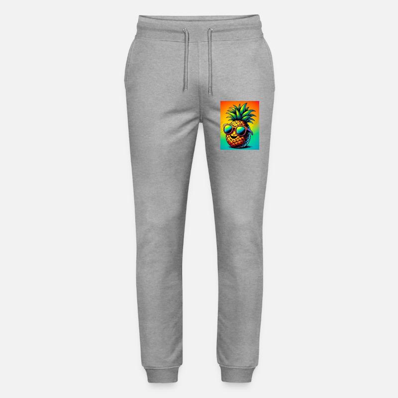 Ananas - Stanley/Stella Unisex Bio Jogginghose Mover  - Grau meliert