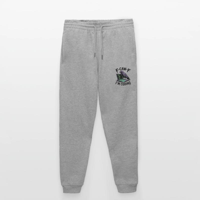 RabenCoder: Code Raven am Laptop Stanley/Stella Unisex Bio Jogginghose Mover 