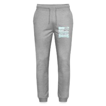 Girl's name Rosalie - Stanley/Stella Mover Unisex Organic Jogging Trousers - heather grey - Front - Marisol (170cm) & Nik (191cm)