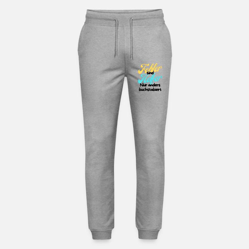 Error Helper Gradient Script - Stanley/Stella Mover Unisex Organic Jogging Trousers - heather grey
