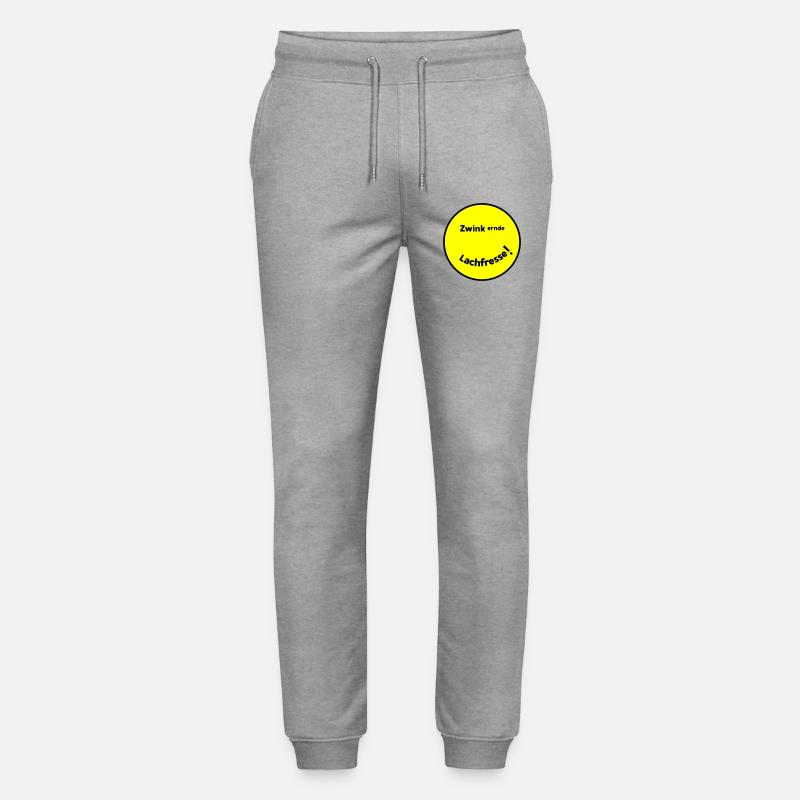 Clin d’œil rire bouche - Pantalon de jogging bio MOVER Stanley/Stella unisexe - gris chiné