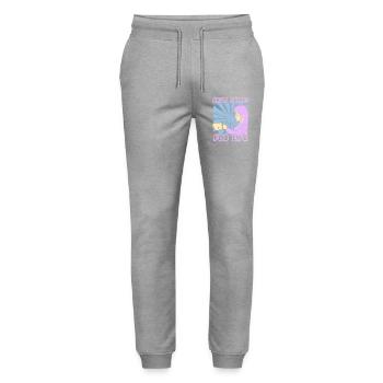 Anime Manga Otaku Kawaii Beste Freunde Cosplay - Stanley/Stella Unisex Bio Jogginghose Mover  - Grau meliert - Vorne - Marisol (170cm) & Nik (191cm)