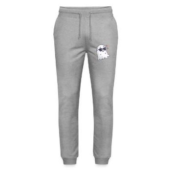 Cool Ghost Sunglasses - Stanley/Stella Mover Unisex Organic Jogging Trousers - heather grey - Front - Marisol (170cm) & Nik (191cm)
