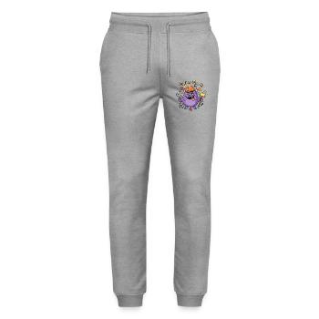 Fix It or Fear It Build Monster - Stanley/Stella Mover Unisex Organic Jogging Trousers - heather grey - Front - Marisol (170cm) & Nik (191cm)