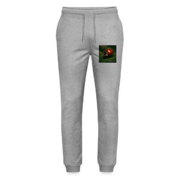 Animaux - Coccinelle - Pantalon de jogging bio MOVER Stanley/Stella unisexe - gris chiné - Devant - Marisol (170cm) & Nik (191cm)