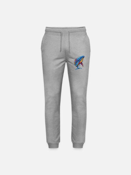 Blauwal Wal Blauwale Walgesang Taucher Ozean Wale - Stanley/Stella Unisex Bio Jogginghose Mover - Grau meliert