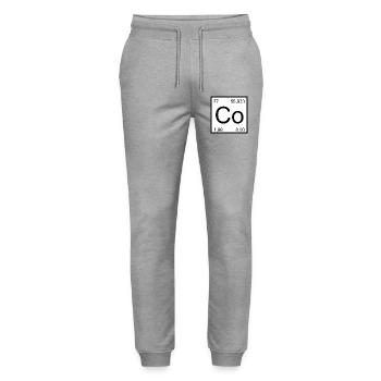 Kobalt Element Stil Minimal - Stanley/Stella Unisex Bio Jogginghose Mover  - Grau meliert - Vorne - Marisol (170cm) & Nik (191cm)