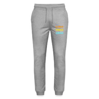 Thanksgiving Vater Papa Großvater Opa - Stanley/Stella Unisex Bio Jogginghose Mover  - Grau meliert - Vorne - Marisol (170cm) & Nik (191cm)