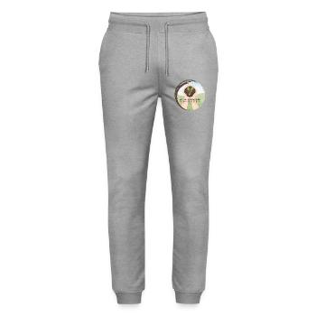Still Growing – Wachsende Pflanze - Stanley/Stella Unisex Bio Jogginghose Mover  - Grau meliert - Vorne - Marisol (170cm) & Nik (191cm)