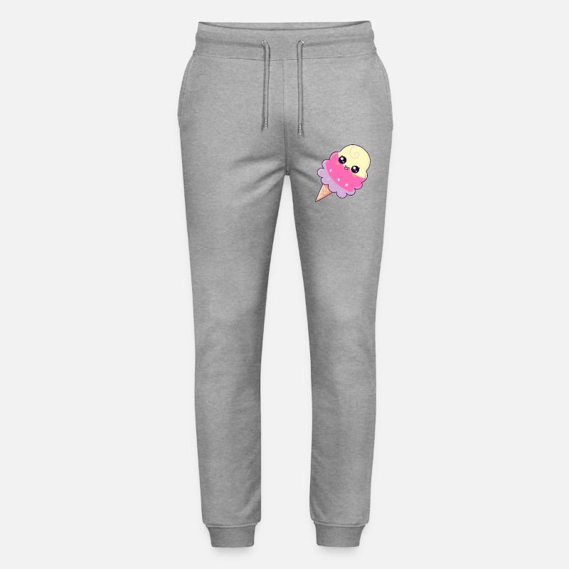 Pastellfarbene Kawaii Eissterne - Stanley/Stella Unisex Bio Jogginghose Mover  - Grau meliert