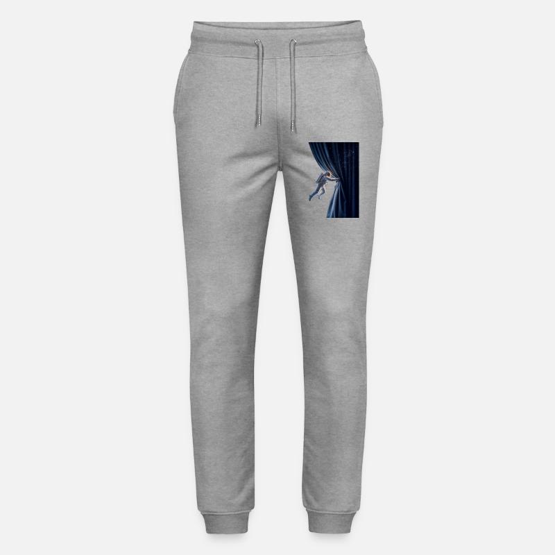 Behind the Universe – The Cosmic Curtain - Stanley/Stella Unisex Bio Jogginghose Mover  - Grau meliert