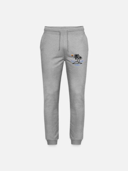 Palm Island - Stanley/Stella Mover Unisex Organic Jogging Trousers - heather grey