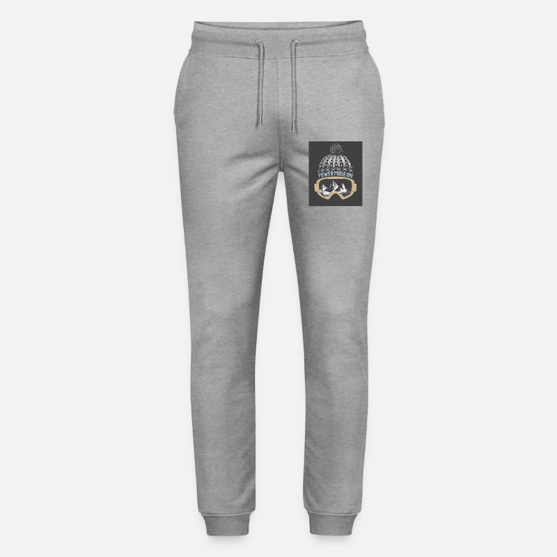 Powder Mode: ON – Ski & Snowboard Design - Stanley/Stella Unisex Bio Jogginghose Mover  - Grau meliert