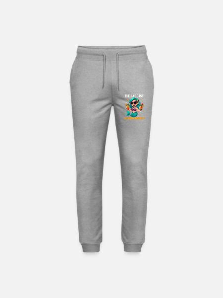 The location is drunken, mermaid - Stanley/Stella Mover Unisex Organic Jogging Trousers - heather grey