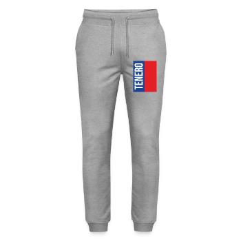 Trendiges Tenero T-Shirt - Stanley/Stella Unisex Bio Jogginghose Mover  - Grau meliert - Vorne - Marisol (170cm) & Nik (191cm)