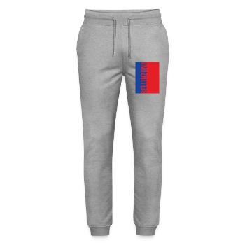 Bellinzona Tessin T-Shirt Souvenir - Stanley/Stella Unisex Bio Jogginghose Mover  - Grau meliert - Vorne - Marisol (170cm) & Nik (191cm)
