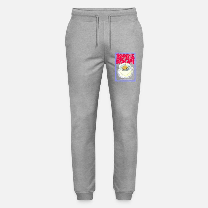 Tasse Thé Biscuits Pop Art Drôle - Pantalon de jogging bio MOVER Stanley/Stella unisexe - gris chiné