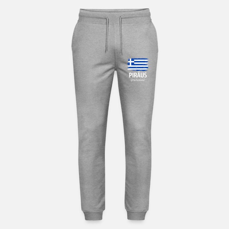 Piräus - Stanley/Stella Unisex Bio Jogginghose Mover  - Grau meliert