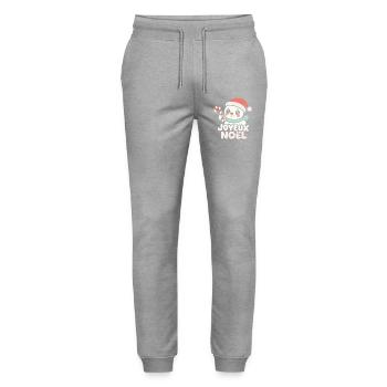 Bonhomme Noel Candy Cane - Pantalon de jogging bio MOVER Stanley/Stella unisexe - gris chiné - Devant - Marisol (170cm) & Nik (191cm)