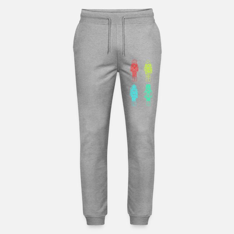 Weihnachtsmann Nussknacker Weihnachten - Stanley/Stella Unisex Bio Jogginghose Mover  - Grau meliert