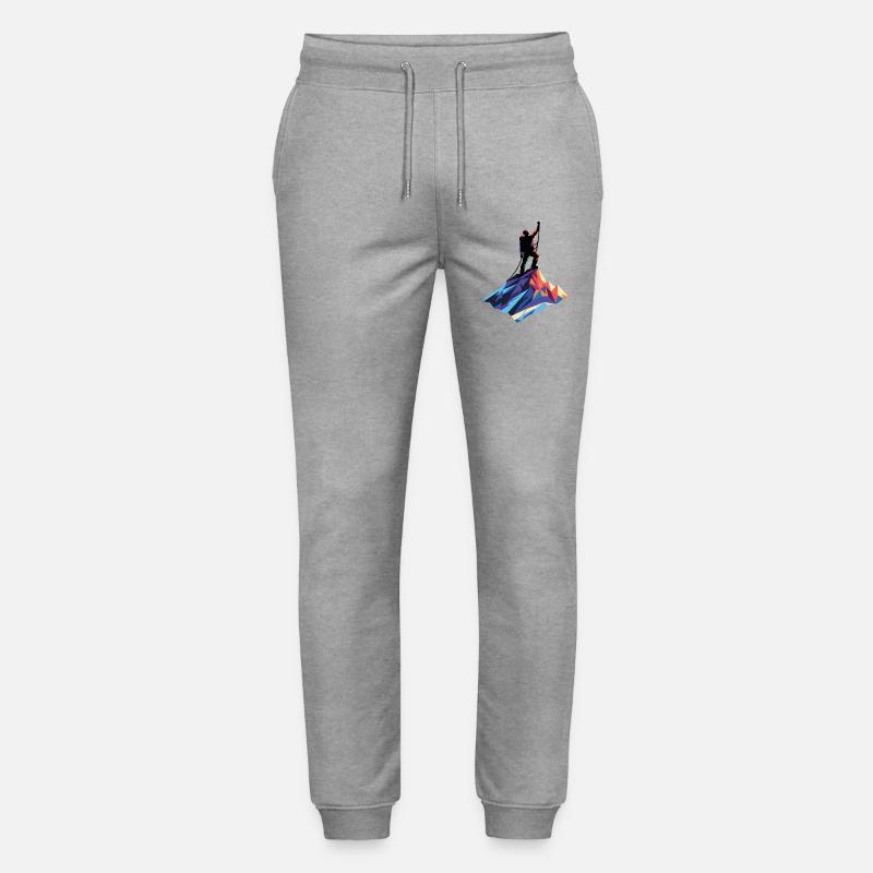 Bergsteiger am Gipfel - Stanley/Stella Unisex Bio Jogginghose Mover  - Grau meliert