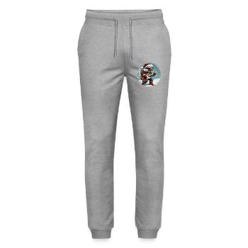 Guitare de Noël Eagle - Pantalon de jogging bio MOVER Stanley/Stella unisexe - gris chiné - Devant - Marisol (170cm) & Nik (191cm)