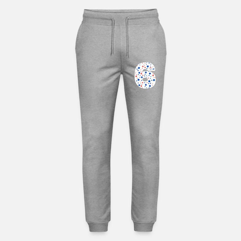 Nummer 6  - Stanley/Stella Unisex Bio Jogginghose Mover  - Grau meliert