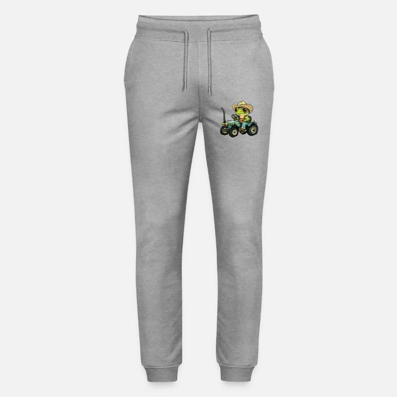 Frosch Traktor Farmer - Stanley/Stella Unisex Bio Jogginghose Mover  - Grau meliert