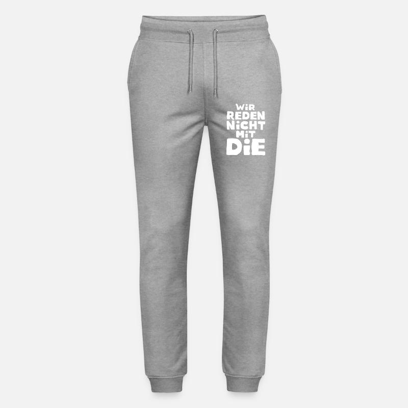 Nous ne parlons pas au - Pantalon de jogging bio MOVER Stanley/Stella unisexe - gris chiné