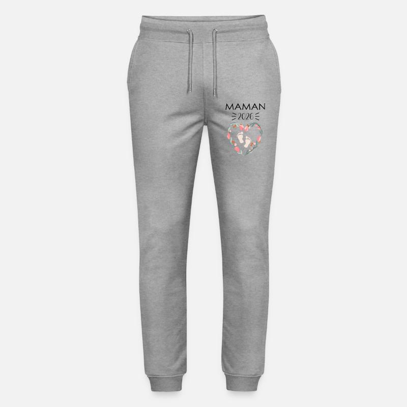 Werdende Mutter 2026 - Stanley/Stella Unisex Bio Jogginghose Mover  - Grau meliert