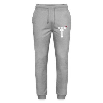 Ho Ho Ho ce Noël osé Ho Ho Ho d - Pantalon de jogging bio MOVER Stanley/Stella unisexe - gris chiné - Devant - Marisol (170cm) & Nik (191cm)