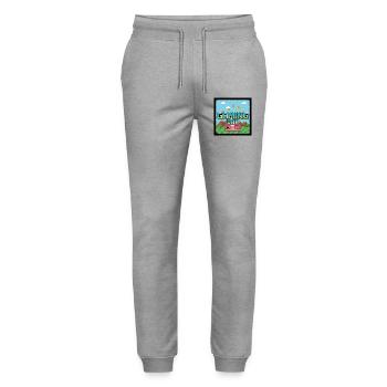 Gaming Dad - Stanley/Stella Unisex Bio Jogginghose Mover  - Grau meliert - Vorne - Marisol (170cm) & Nik (191cm)
