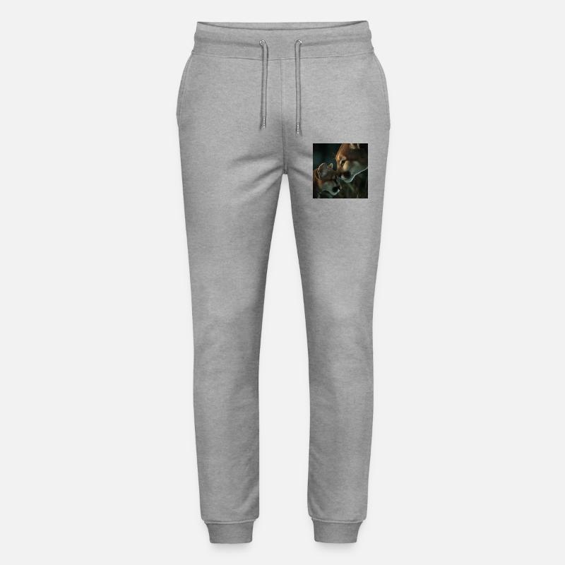 Berglöwe Mutter & Jungtier – Pure Liebe - Stanley/Stella Unisex Bio Jogginghose Mover  - Grau meliert