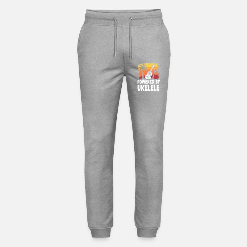 Ukulélé hawaïen Ukulélé propulsé par - Pantalon de jogging bio MOVER Stanley/Stella unisexe - gris chiné