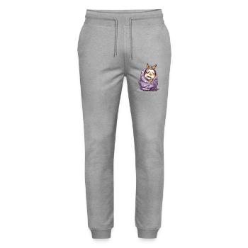 Sternenbett Schlafkumpel - Stanley/Stella Unisex Bio Jogginghose Mover  - Grau meliert - Vorne - Marisol (170cm) & Nik (191cm)