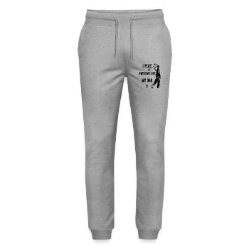 Ich spiele Golf großartig wie mein Vater - Stanley/Stella Unisex Bio Jogginghose Mover  - Grau meliert - Vorne - Marisol (170cm) & Nik (191cm)