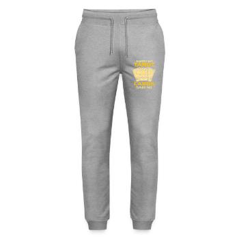 Funny Tarot Cards Quote Mystic Fortune Design - Stanley/Stella Unisex Bio Jogginghose Mover  - Grau meliert - Vorne - Marisol (170cm) & Nik (191cm)