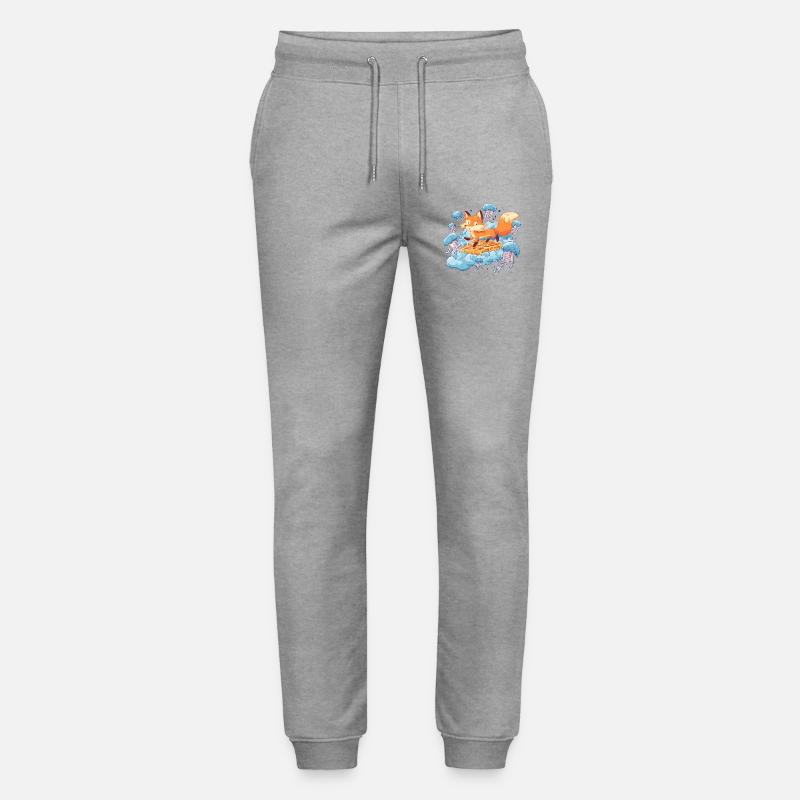 Fox on Waffle Dream - Pantalon de jogging bio MOVER Stanley/Stella unisexe - gris chiné