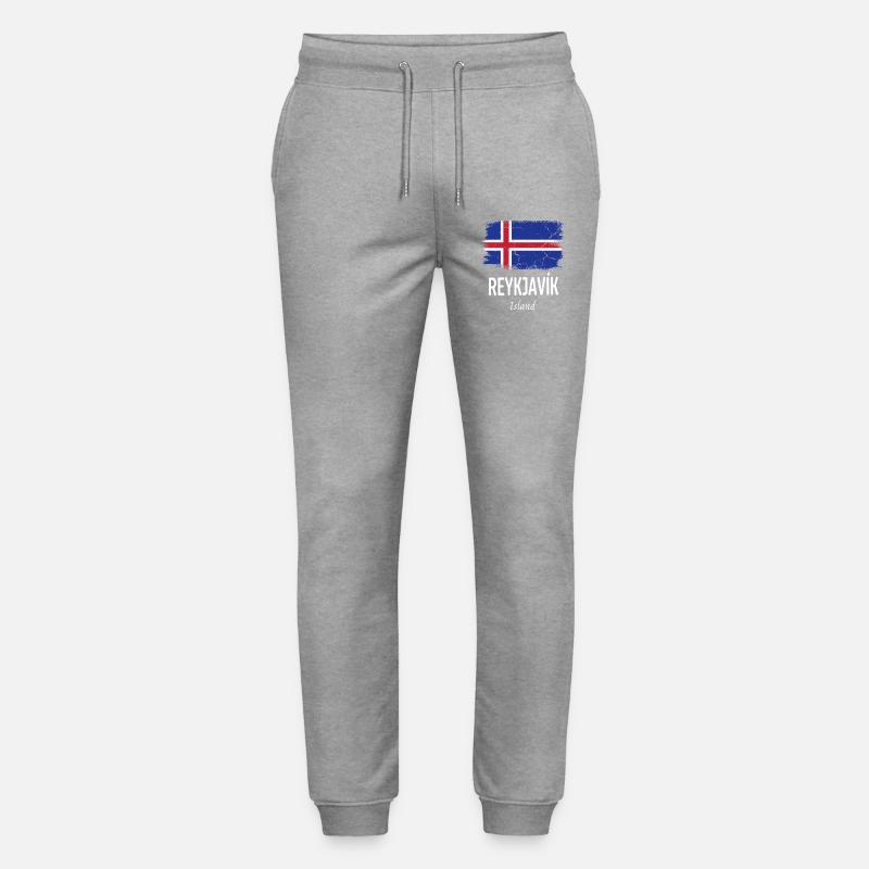 Reykjavík - Stanley/Stella Unisex Bio Jogginghose Mover  - Grau meliert
