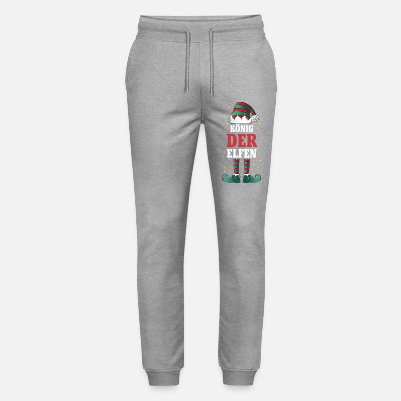 Weihnachten König der Elfen - Stanley/Stella Unisex Bio Jogginghose Mover - Grau meliert